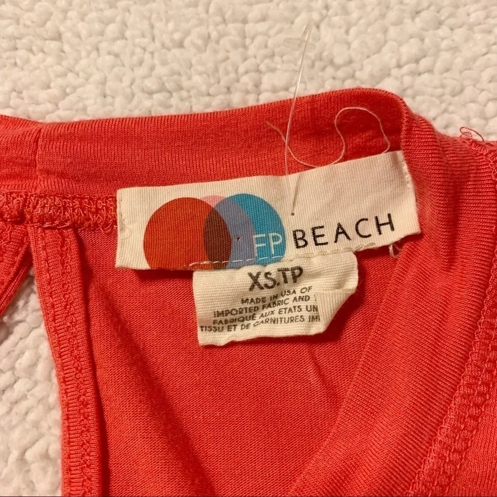 Free People Beach Morningside Crop Tank Top Bright Pink